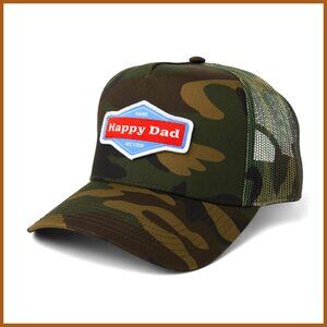 Twill Trucker Hat with Mesh, Snapback Baseball Cap for Men and Women